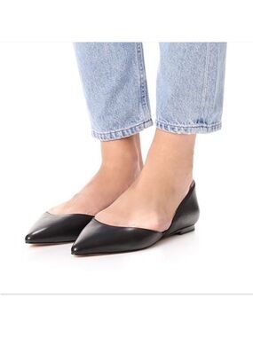 Sam Edelman Rodney Pointed Toe d'Orsay Flat Black Leather